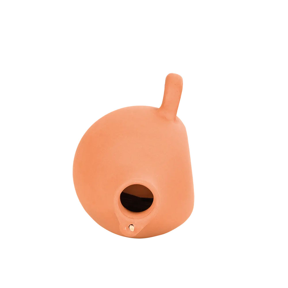 Terra cotta nestkruik voor mezen en mussen