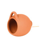 Terra cotta nestpot voor mezen en mussen